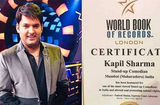 Kapil Sharma gets honoured by World book of Records London for THIS reason